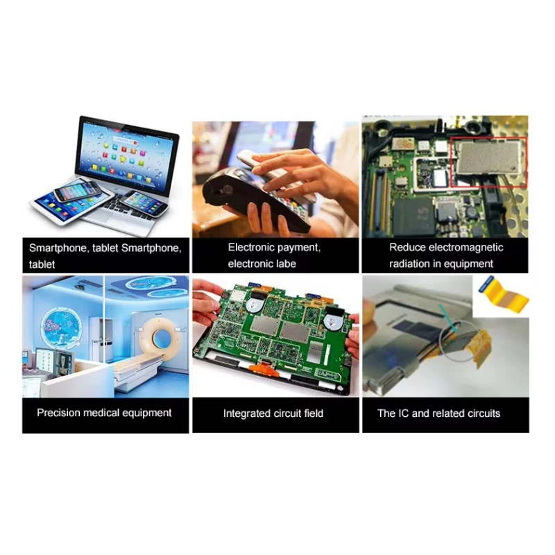 Applications: phones and tablets, electronic payment, medical equipment, integrated circuits