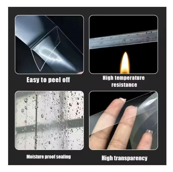 Easy to peel, high temperature resistance, moisture proof, high transparency