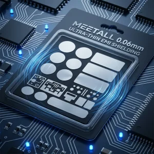 0.06mm Ultra Thin EMI Shielding Patch Sheet Metal Wave Absorbing Material Die Cut for Electronic Devices