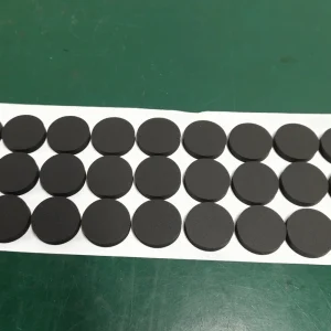 4701-30-15250 Black 6.5mm Thick Electronic Device Anti slip and Shock-absorbing Foot Pad with Back Adhesive Sealing Material