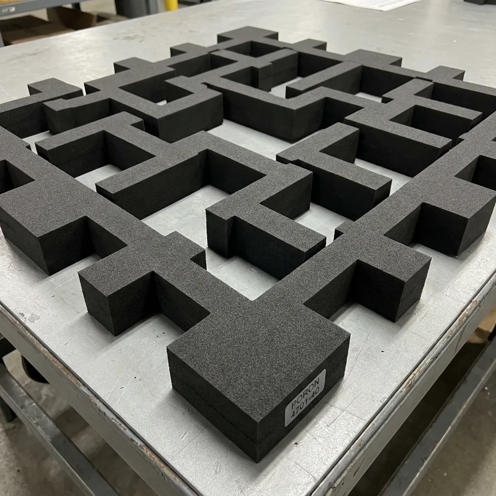 Black Foam Cushion with Adhesive Backing for Electronics and Sensors detail 7