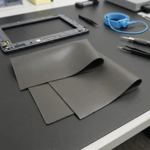 4701-30-2015-04 3.18mm Poron Foam Round Pad Soft Rebound Self-adhesive Seal, with 468MP High Viscosity Acrylic Acid
