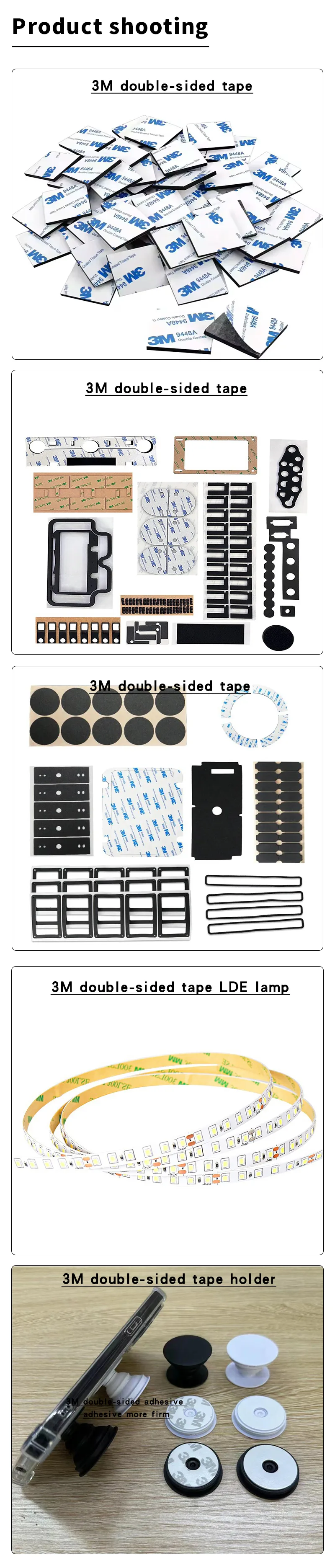 9448A 9448AB Double-Sided Tape, Die-Cut Shapes detail 2