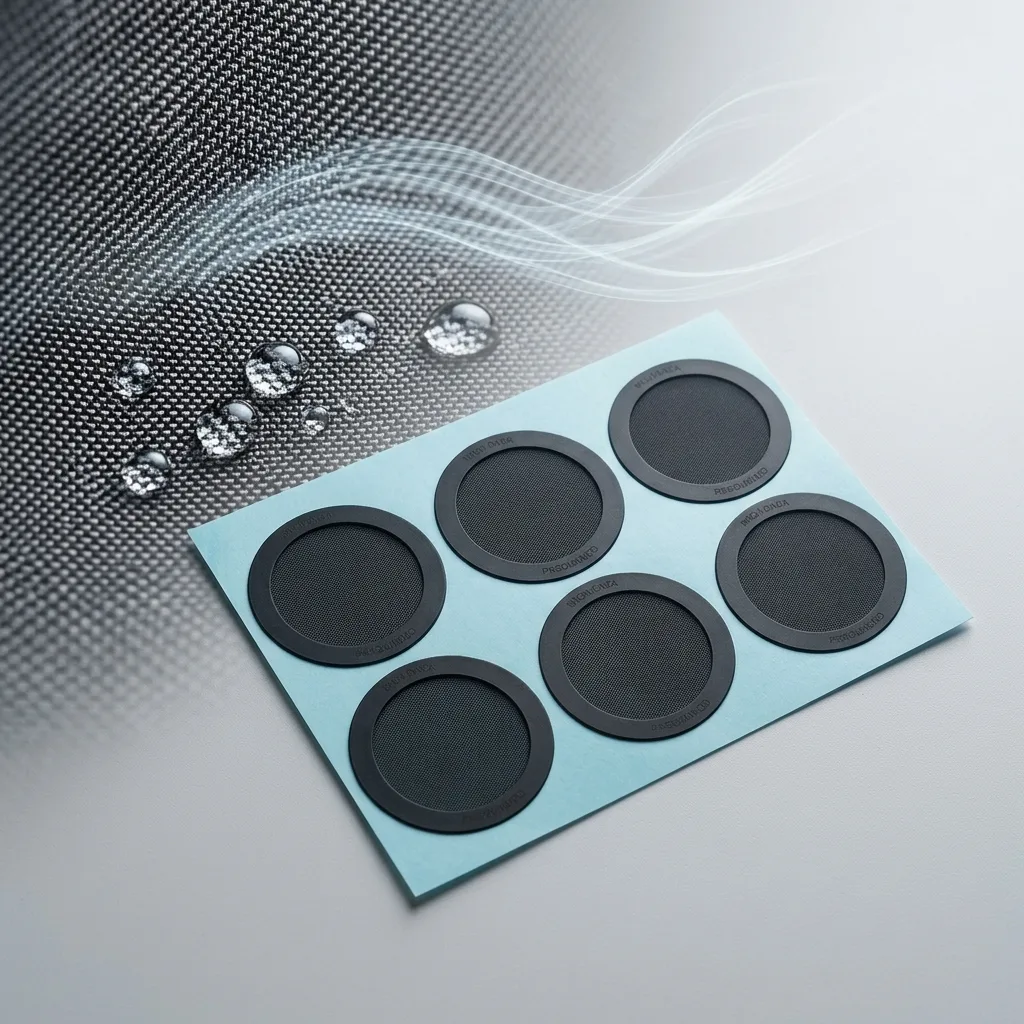 B042HY Hydrophobic Coated Polyester Mesh IP67 Waterproof Dust Net for TWS Earbuds Sound Opening