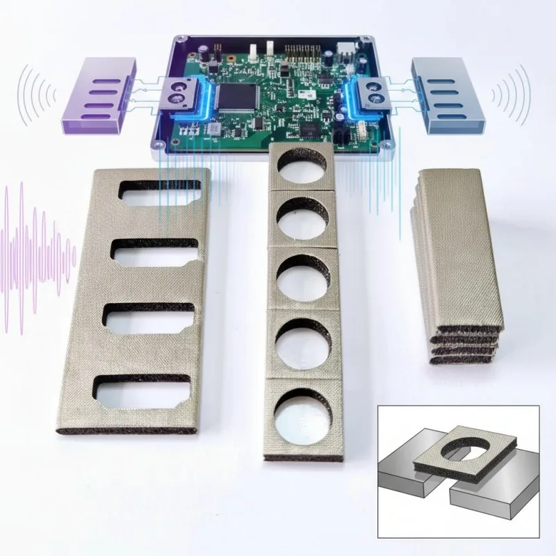 Communication Cabinet Conductive Foam EMI RFI Shielding Gasket for Internal Gap Sealing