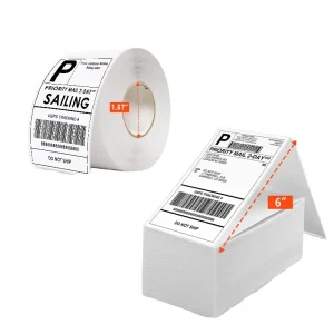 Custom Logo Printed Waterproof Vinyl Adhesive Sticker Roll Strong Hold Product Packaging for Supermarket Use