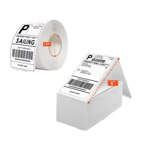 Customized Logo Label Printing Strong Hold Waterproof Vinyl Adhesive Sticker Roll Product Packaging with Premium Hold