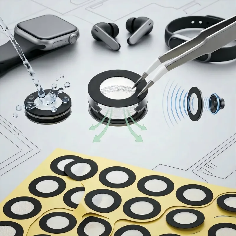FSM-710 IP68 EPTFE Acoustic Sticker for Wearable Electronics detail 3