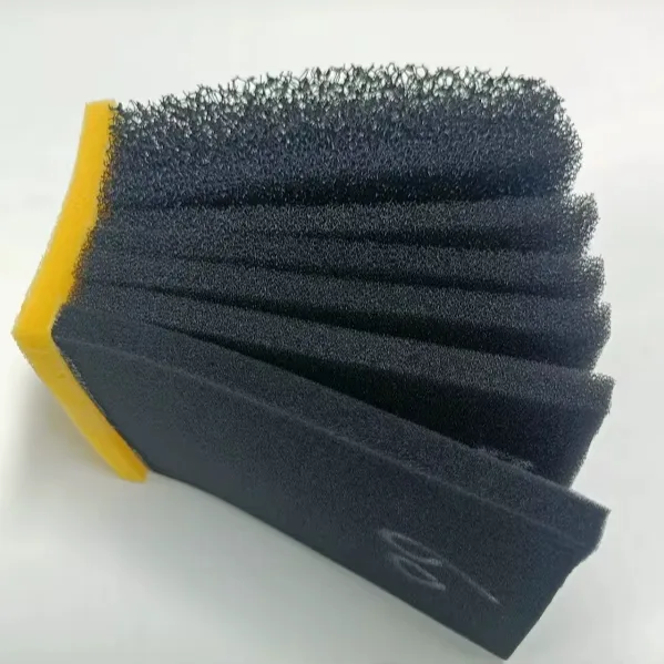 Factory Customized 30~60ppi Perforated Biological Sponge Filter Media Pad Fresh Air Filter Foam Plate with Cutting Service