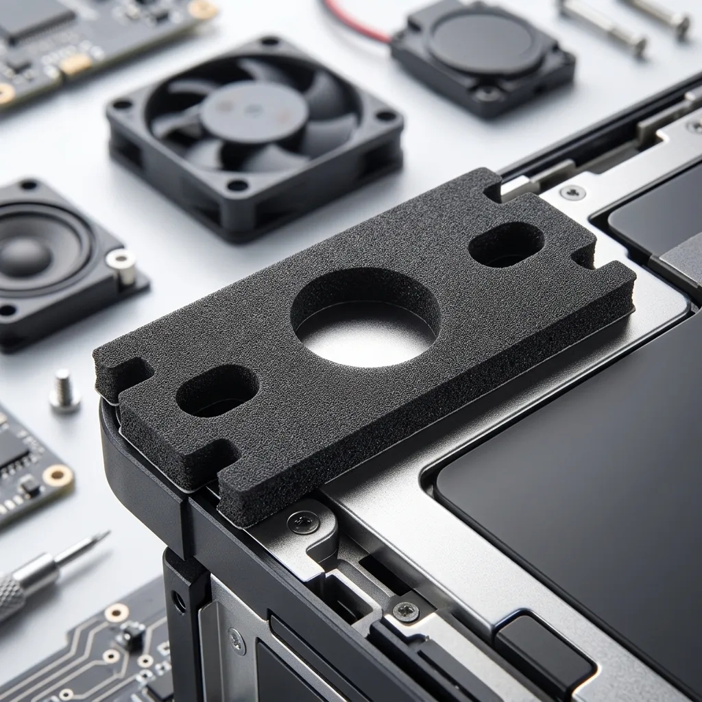 MGR-Silicone Black Silicone Foam Pad with 9448A Backing for Electronic Seals detail 3