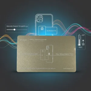 Fe-Si-Al Magnetic Sheet 13.56MHz Single-sided Thermal Conductive Tape Anti-demagnetization