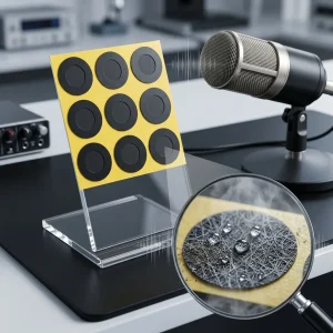 FSM-200B Custom IP68 EPTFE Acoustic Membrane Waterproof Sound Transparent Vent Adhesive Dustproof for Small MEMS Microphone