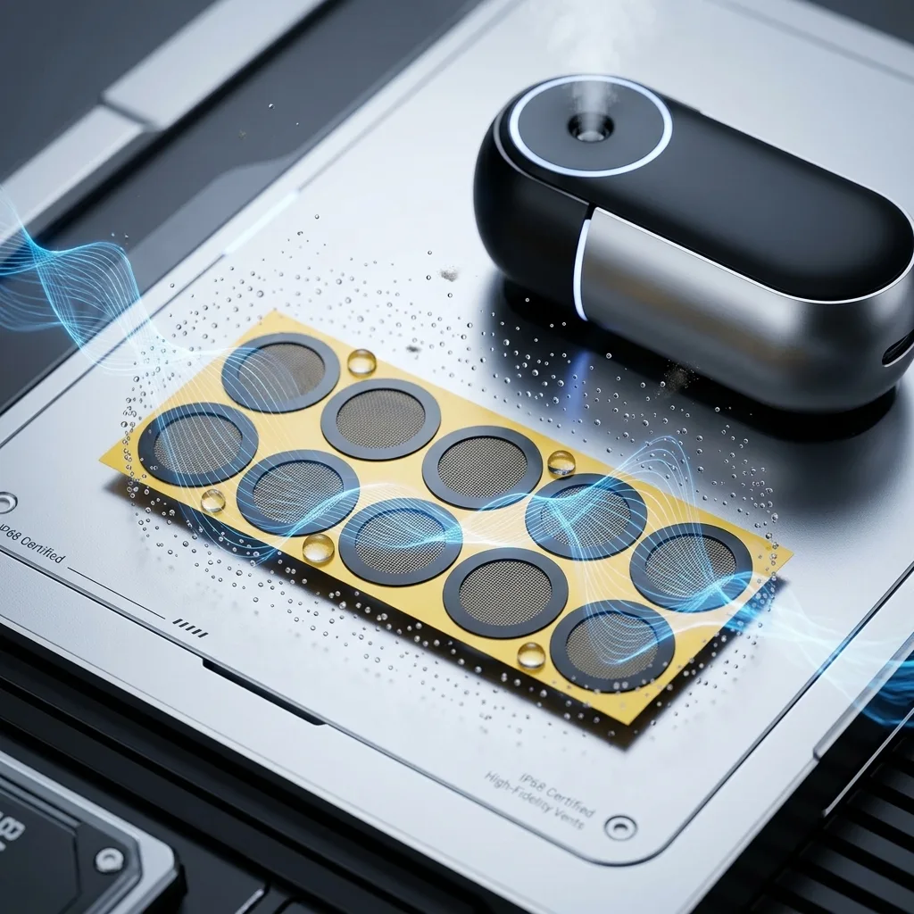 FSM-200B waterproof and breathable EPTFE membrane IP68 ventilation sticker, suitable for smart wearable devices