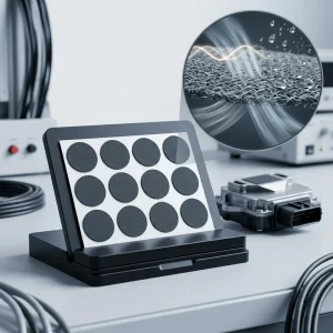 FSM-7010B IP67 IP68 EPTFE Hydrophobic Air Permeable Vent Adhesive Waterproof Dustproof Membrane Custom Size for Sensors