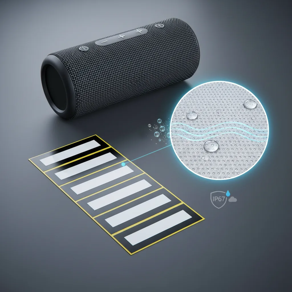FSM-750W Factory Direct EPTFE Waterproof Breathable Membrane IP68 Custom Die-Cut Any Shape Adhesive Vent Wholesale Supply detail 3