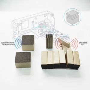 Industrial Power Supply Conductive Fabric Foam EMI Shielding Sponge for High Voltage Equipment detail 9