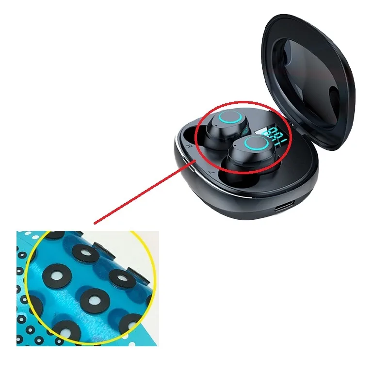 IP67 IP68 EPTFE Waterproof Breathable Ventilation Film Adhesive Patch Sound Transmitting Film Cutting Processing IP67 Level