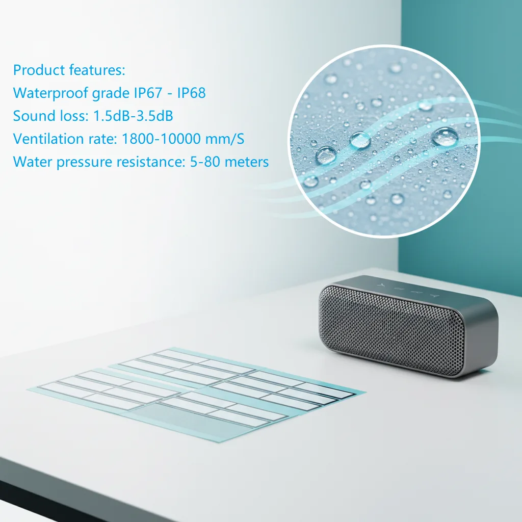 FSM-750 IP67 Acoustic Vent for Multimedia Speakers and Audio Systems detail 1