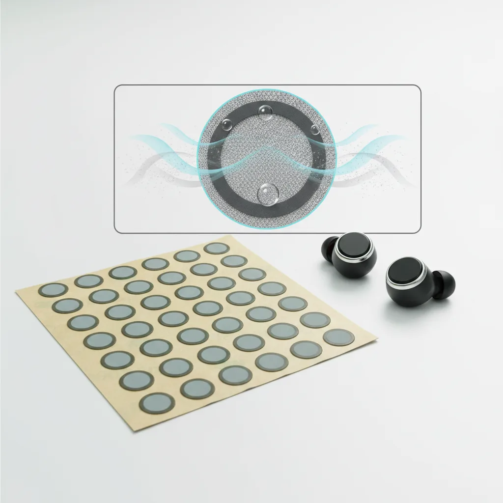 IP67 Waterproof Ventilation Opening EPTFE Breathable Sound Membrane Anti-dust Sticker for Electronic Enclosure