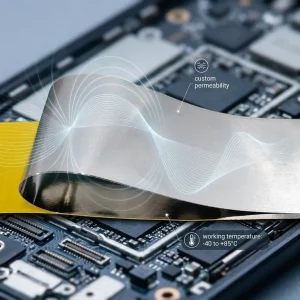 Low Frequency Magnetic Special Nanocrystalline Sheet Single Sided Adhesive Backing Wireless Charging Anti Demagnetization Film