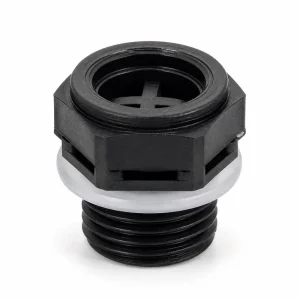 M12 M16 Screw-In Vent Plug PA66 Housing Silicone Gasket EPTFE Membrane IP68 Waterproof Breather Valve for Automotive Headlight