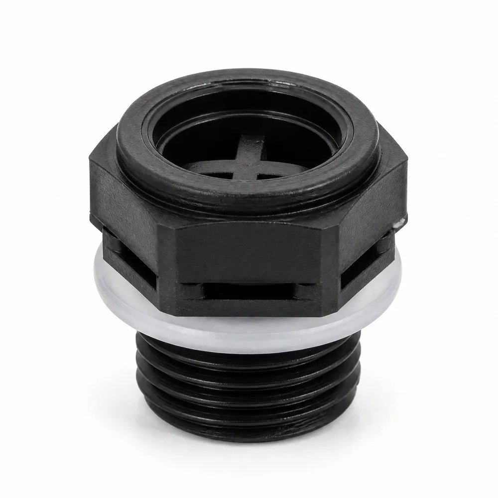 M12 M16 Screw-In Vent Plug PA66 Housing Silicone Gasket EPTFE Membrane IP68 Waterproof Breather Valve for Automotive Headlight