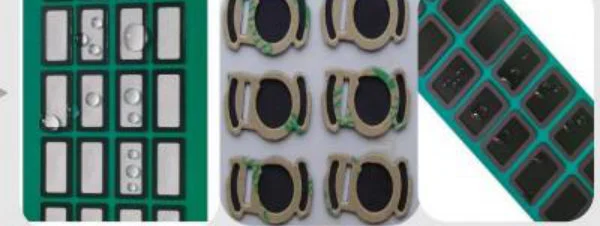 Dust mesh die-cuts for speaker and microphone ports