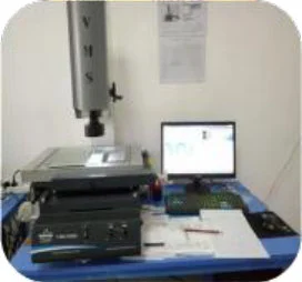 2.5D vision measuring machine on a bench