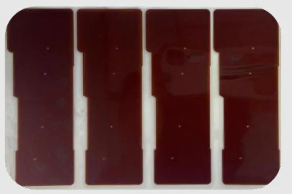 Brown insulating film pieces