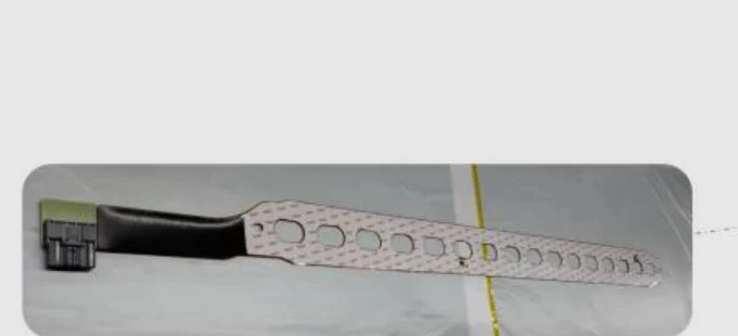 FPC stiffener along a flex tail