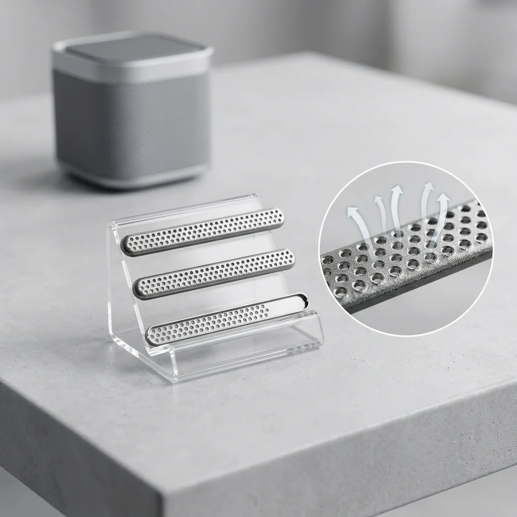 MGR-MPW02 Stainless Steel Microphone Mesh Cover for Earbuds detail 3