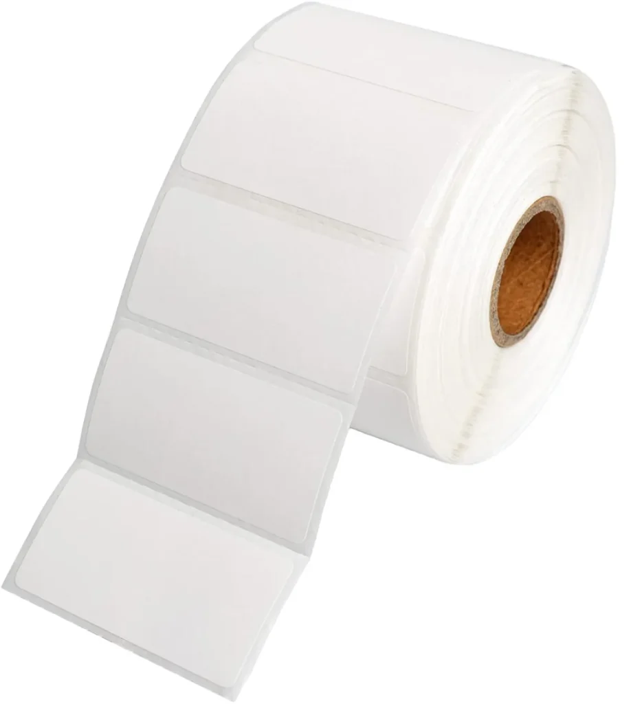 Multi Size Blank White Waterproof and Scratch Resistant Labels for Commercial, Household, and Office Use