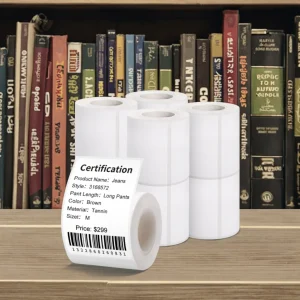 Multiple Sizes Blank White Label for Home, Commercial and Office Use Waterproof Scratch Resistant Label