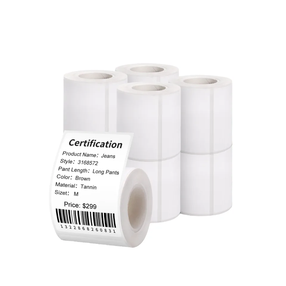Blank White Waterproof Labels in Multiple Sizes detail 1