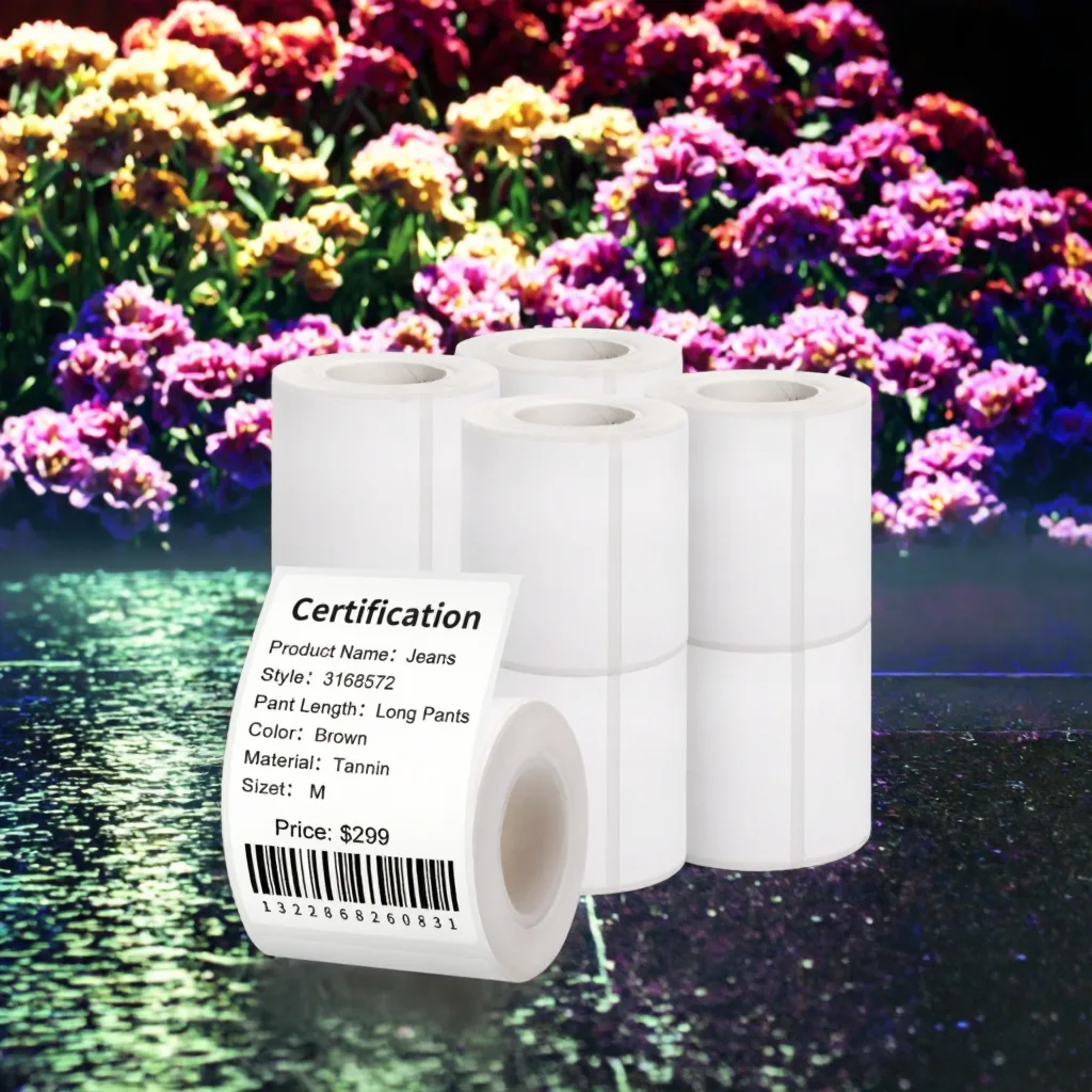 Blank White Waterproof Labels in Multiple Sizes detail 4