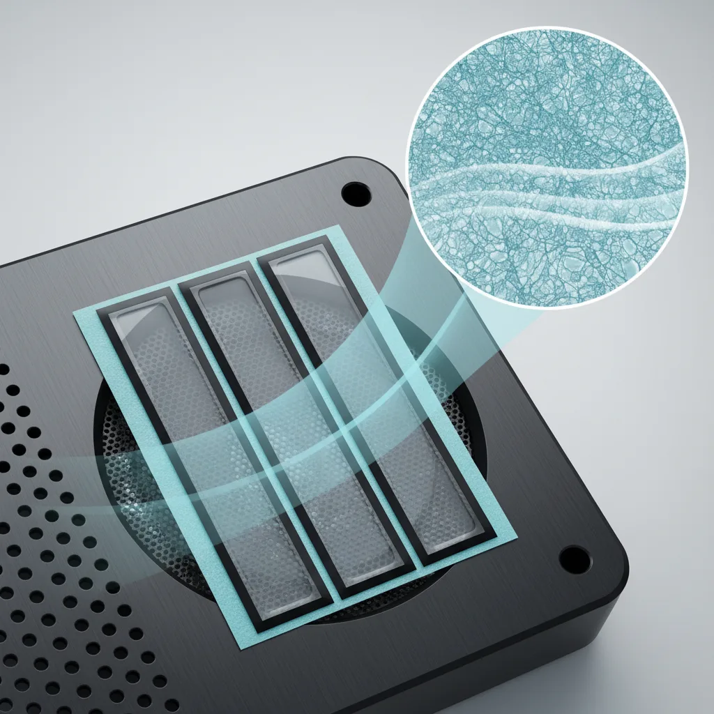 MXB080CHY Waterproof Breathable IP67 EPTFE Vent Membrane Adhesive Patches Air Permeable Sound Transmitting Film Rubber Product