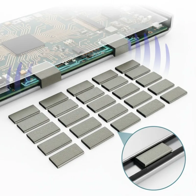 Notebook Computer Conductive Foam EMI RFI Shielding Gasket for Wi Fi Signal Stabilization