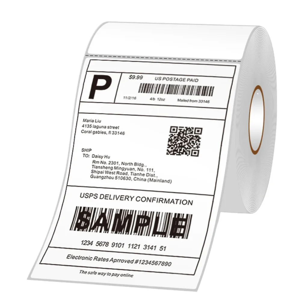 Premium Quality Direct Thermal Label Roll Supermarket Good Labels Super Strong Adhesive Blank Stickers