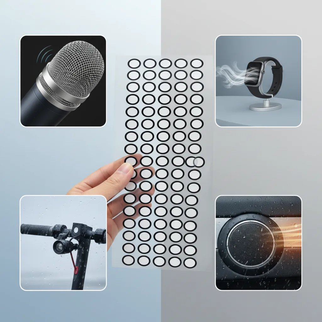 FSM-710 IP67 EPTFE Speaker Vent Sticker for Portable Audio detail 1