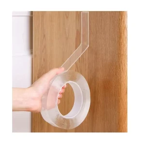 Transparent Acrylic Double-Sided Tape 0.5mm Thickness Waterproof Shock-Absorbing Pressure Sensitive for Home Car Use