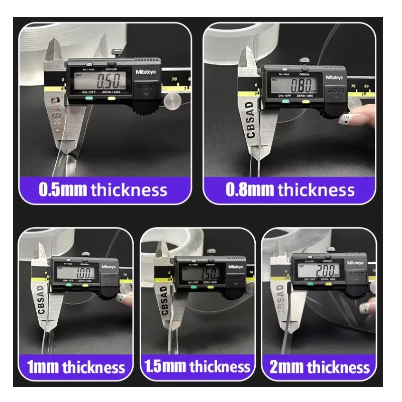 6050C Transparent Acrylic Double-Sided Tape 0.5mm, Shock-Absorbing detail 3