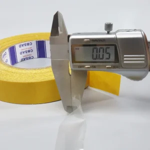 Ultra-Thin 0.05 Thick Yellow PET Transparent Double-Sided Tape High Temperature Resistant Acrylic Adhesive High Visibility photo 4