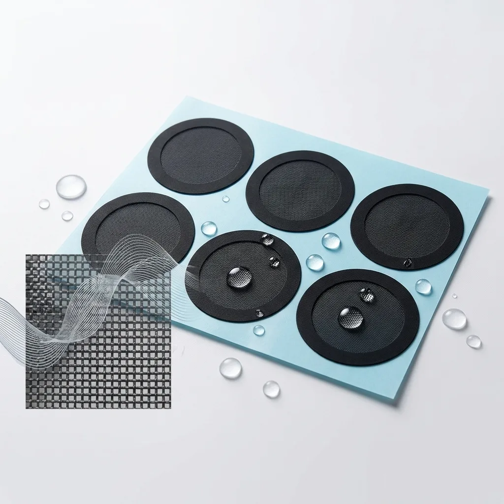 W090HY Die-cuttable Hydrophobic Woven Mesh for Mass Production Electronic Audio Components