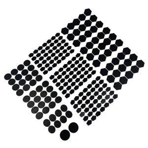 Wholesale Black Reticulated Anti-Slip Silicone Table Chair Foot Mat Shockproof Mat Sealing Gasket